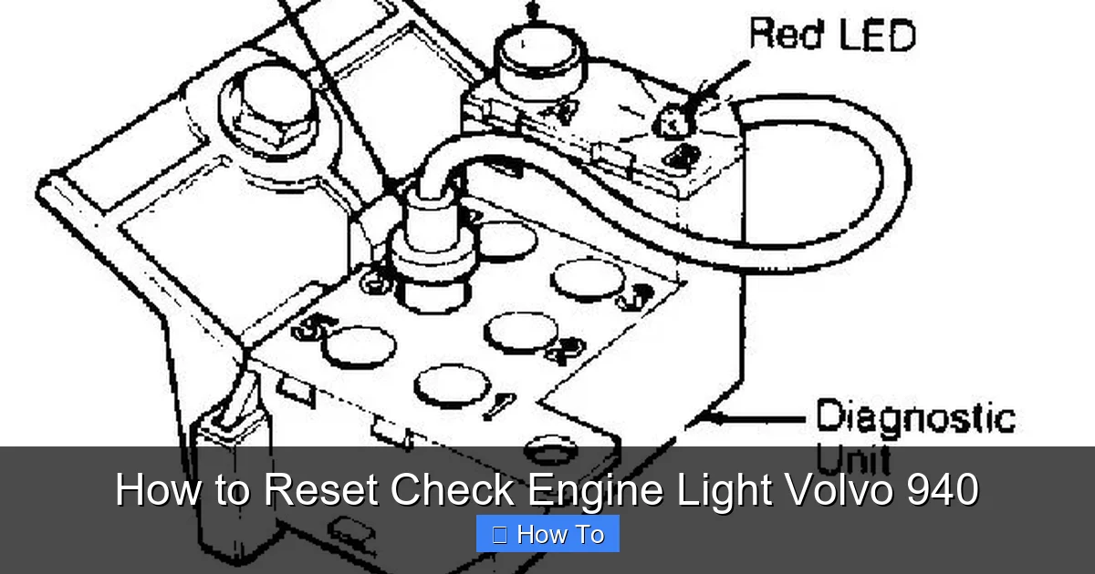 How to Reset Check Engine Light Volvo 940