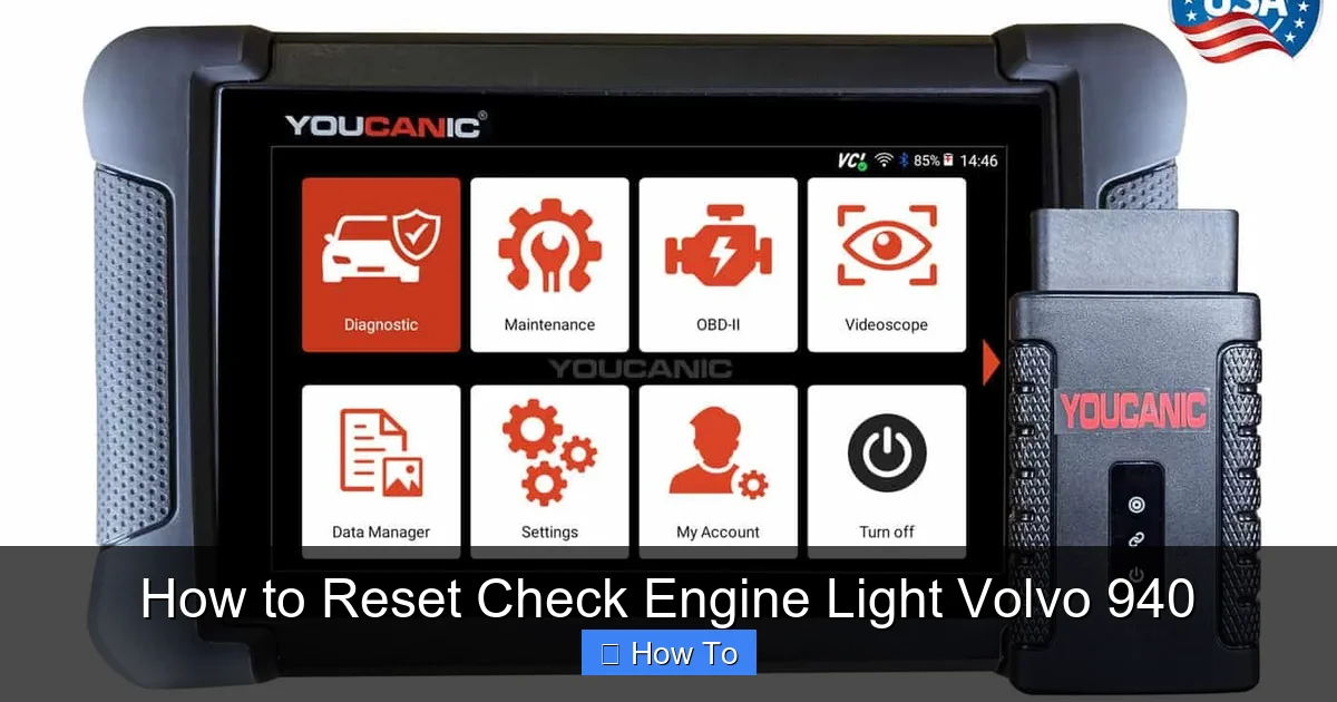 How to Reset Check Engine Light Volvo 940