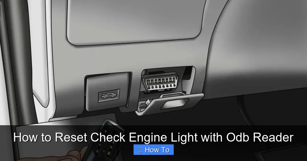 How to Reset Check Engine Light with Odb Reader