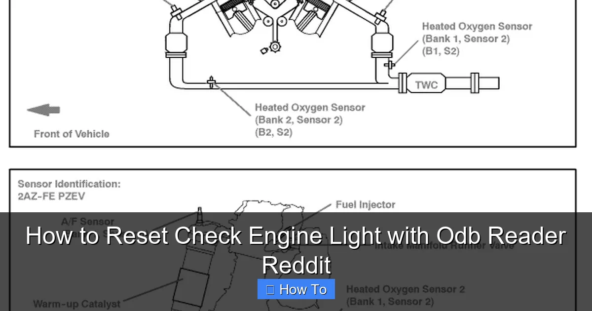 How to Reset Check Engine Light with Odb Reader Reddit