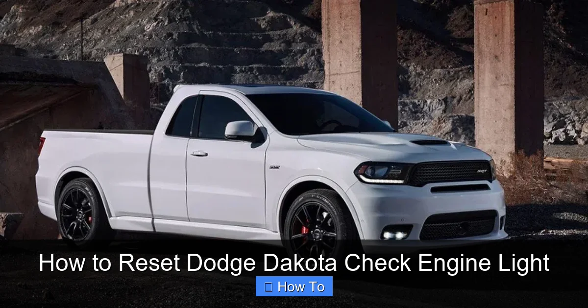 How to Reset Dodge Dakota Check Engine Light