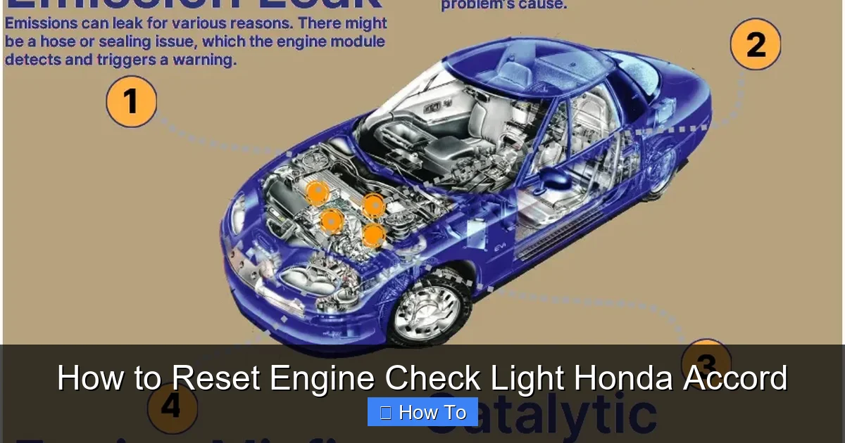 How to Reset Engine Check Light Honda Accord