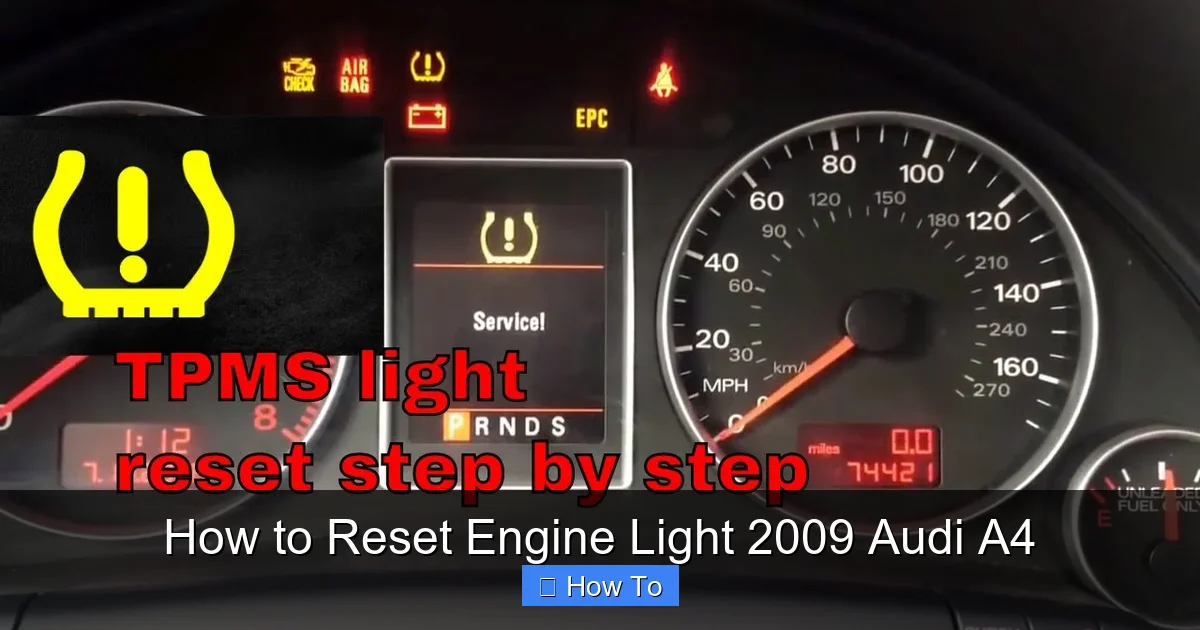 How to Reset Engine Light 2009 Audi A4