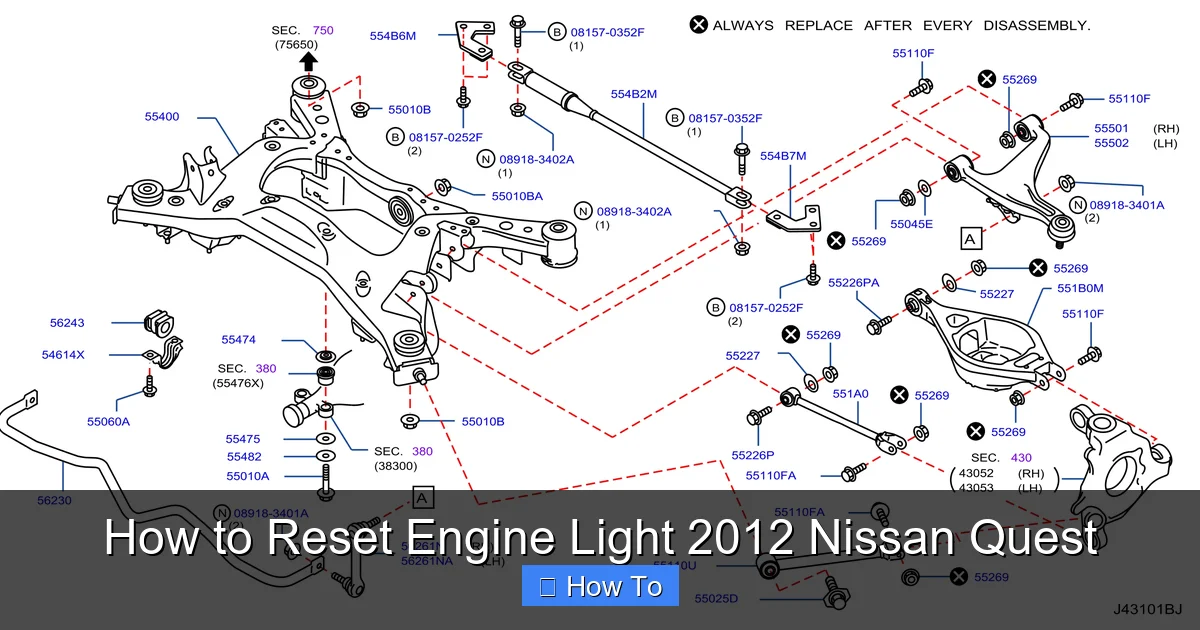 How to Reset Engine Light 2012 Nissan Quest