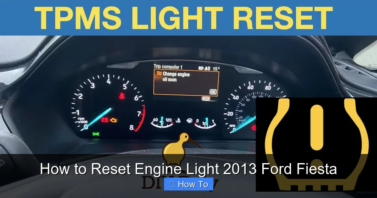 How to Reset Engine Light 2013 Ford Fiesta