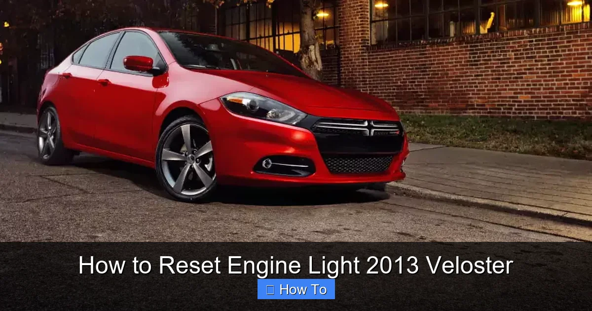 How to Reset Engine Light 2013 Veloster