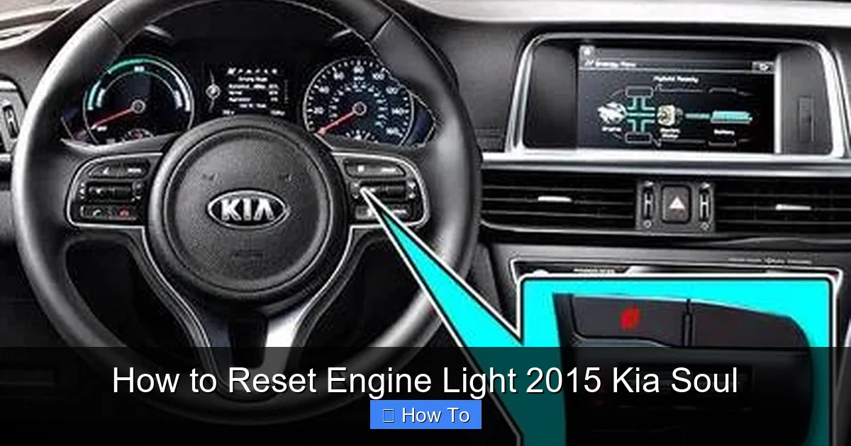 How to Reset Engine Light 2015 Kia Soul
