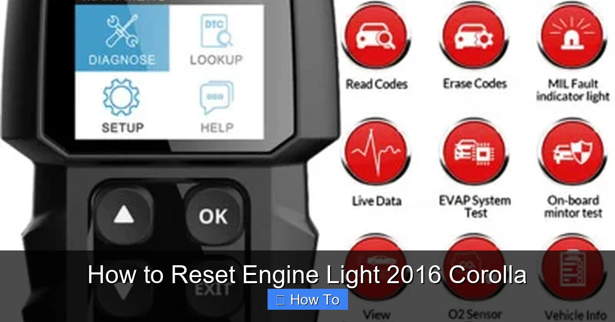How to Reset Engine Light 2016 Corolla