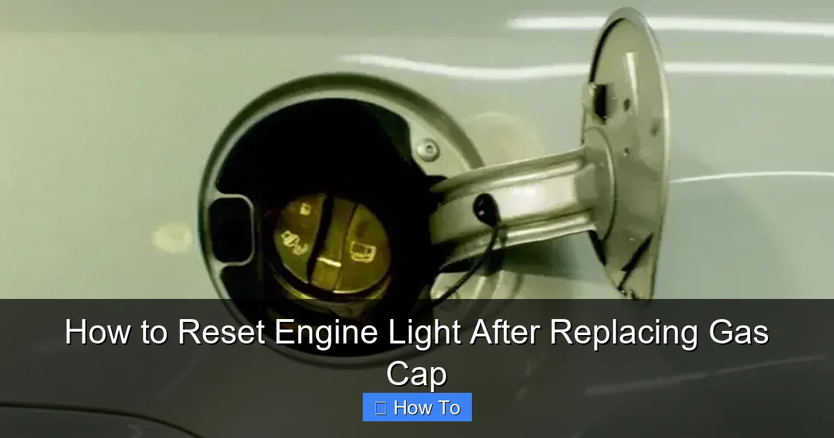 How to Reset Engine Light After Replacing Gas Cap
