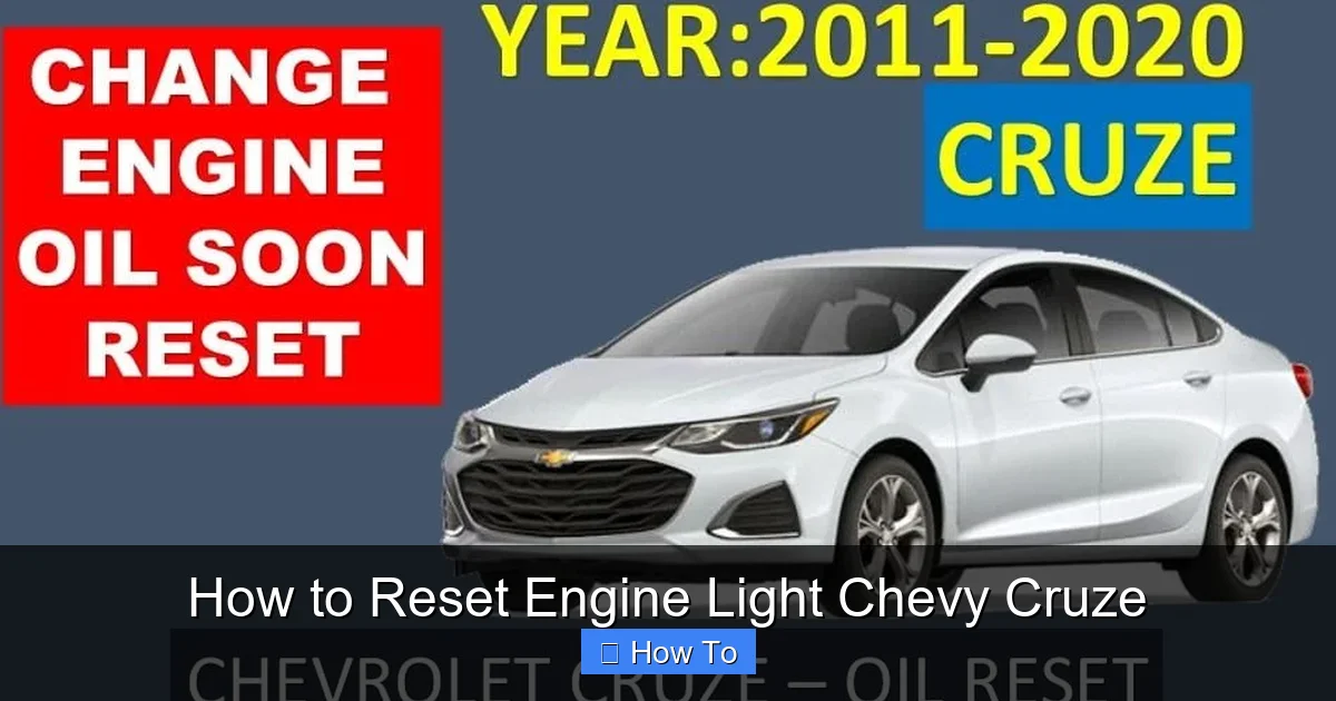 How to Reset Engine Light Chevy Cruze