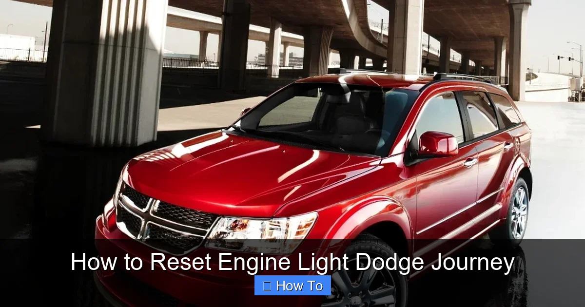 How to Reset Engine Light Dodge Journey