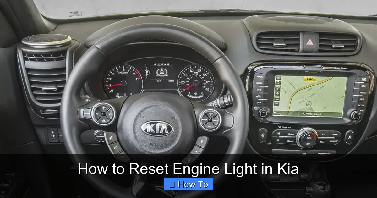 How to Reset Engine Light in Kia