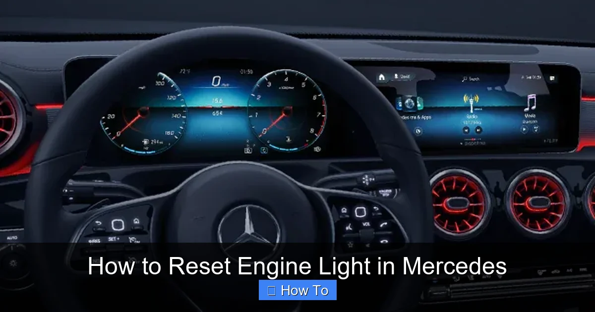 How to Reset Engine Light in Mercedes