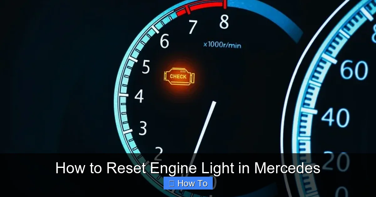 How to Reset Engine Light in Mercedes