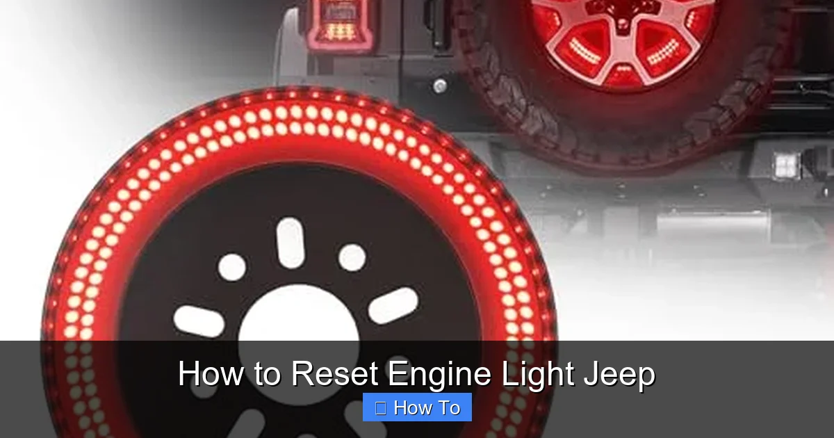 How to Reset Engine Light Jeep