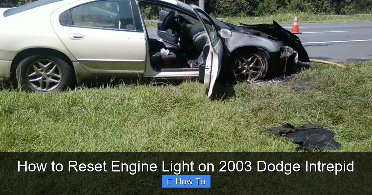How to Reset Engine Light on 2003 Dodge Intrepid