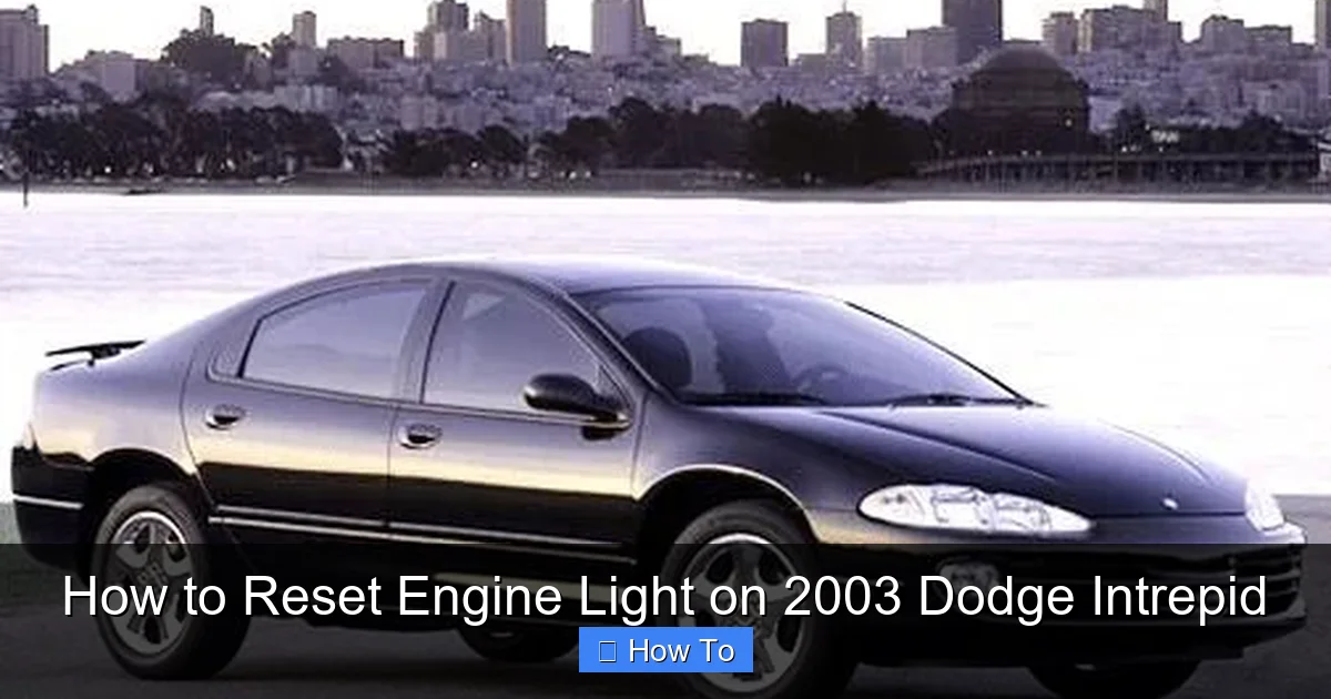How to Reset Engine Light on 2003 Dodge Intrepid