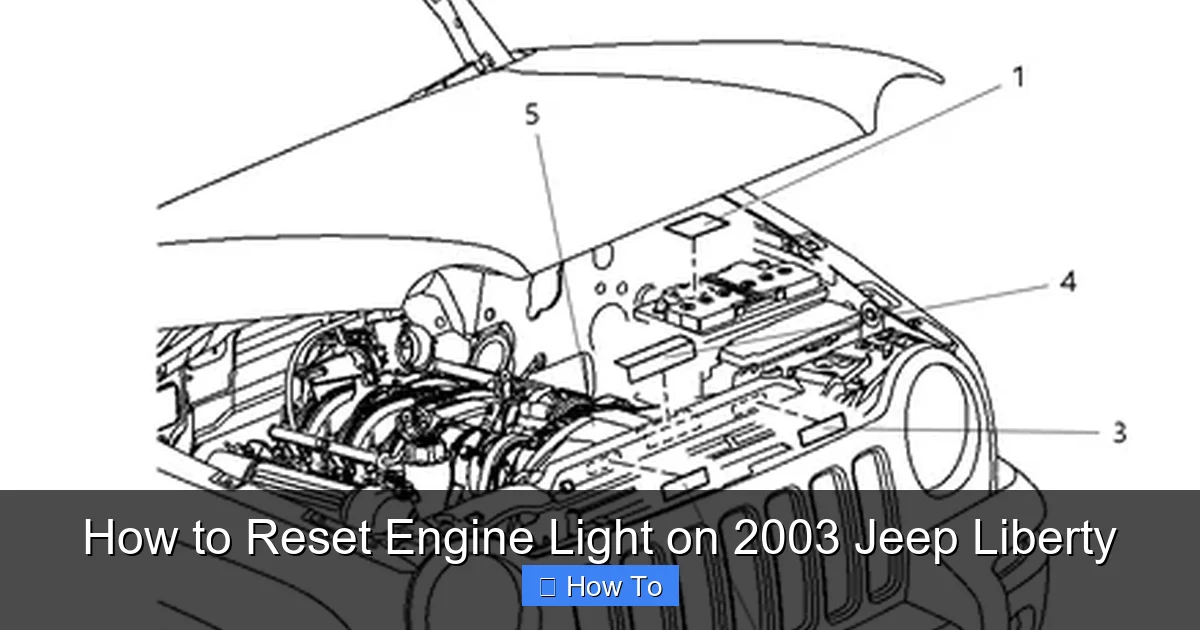 How to Reset Engine Light on 2003 Jeep Liberty