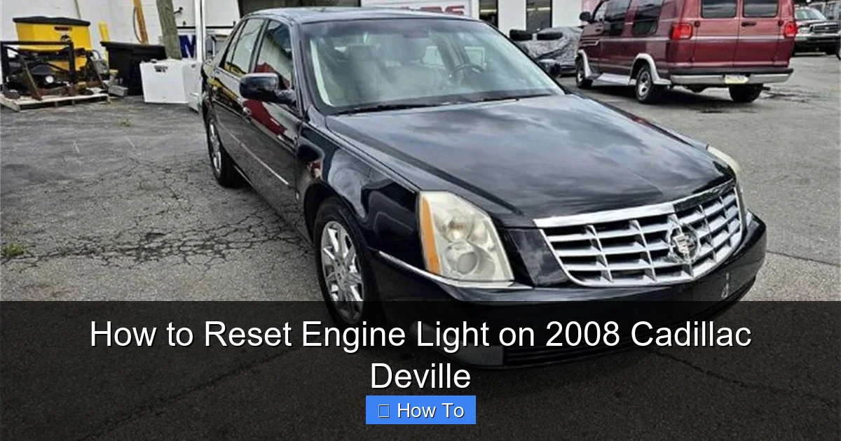 How to Reset Engine Light on 2008 Cadillac Deville