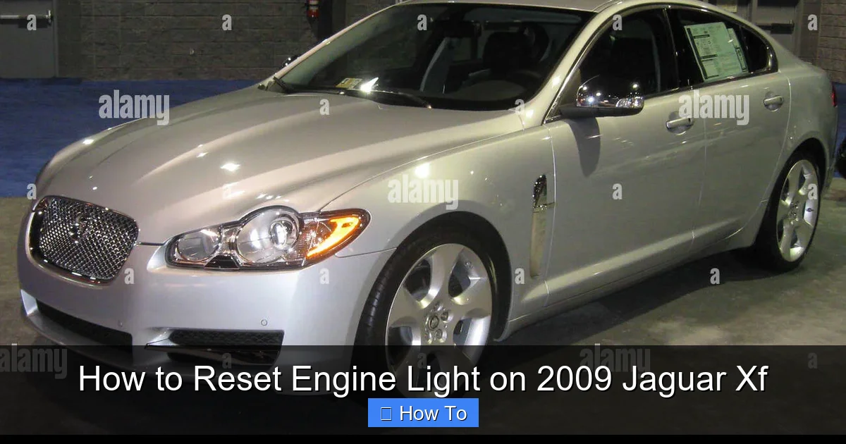 How to Reset Engine Light on 2009 Jaguar Xf