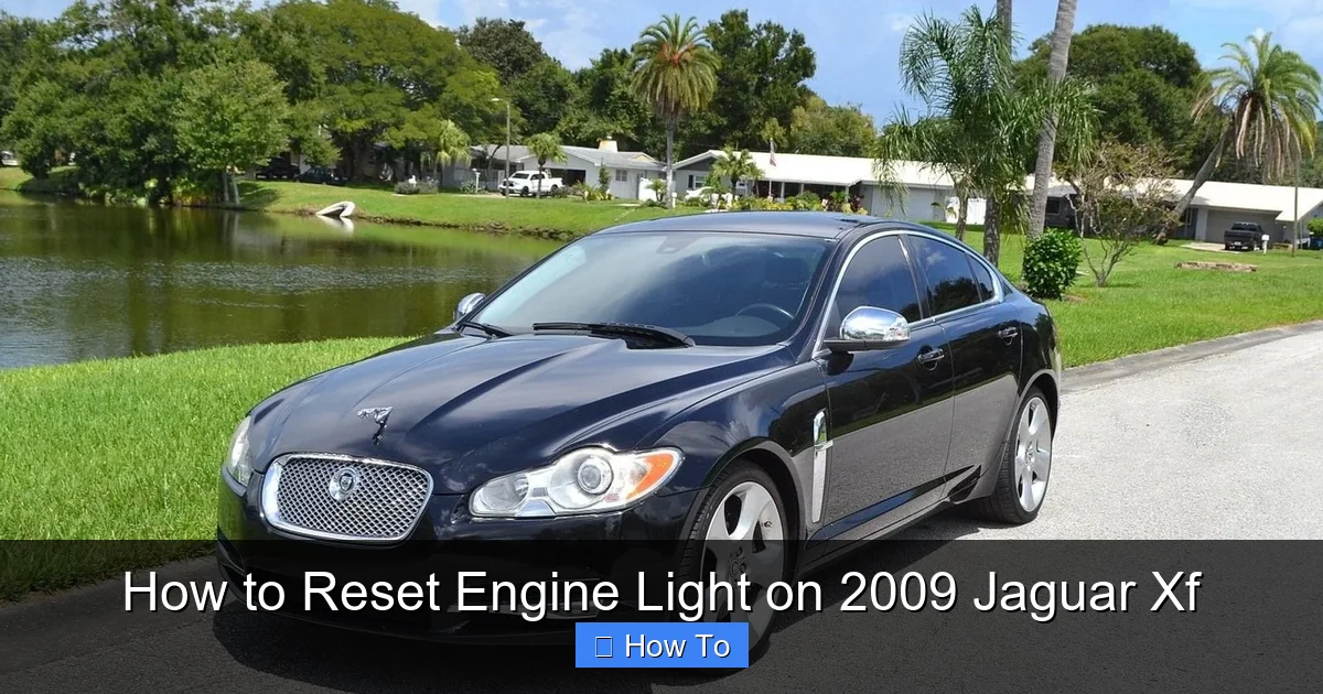 How to Reset Engine Light on 2009 Jaguar Xf