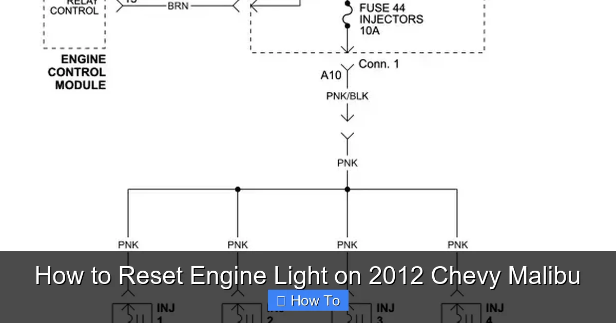 How to Reset Engine Light on 2012 Chevy Malibu
