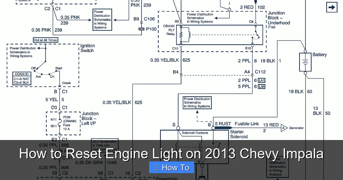 How to Reset Engine Light on 2013 Chevy Impala