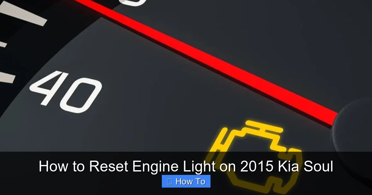 How to Reset Engine Light on 2015 Kia Soul