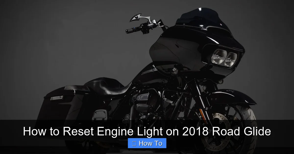 How to Reset Engine Light on 2018 Road Glide