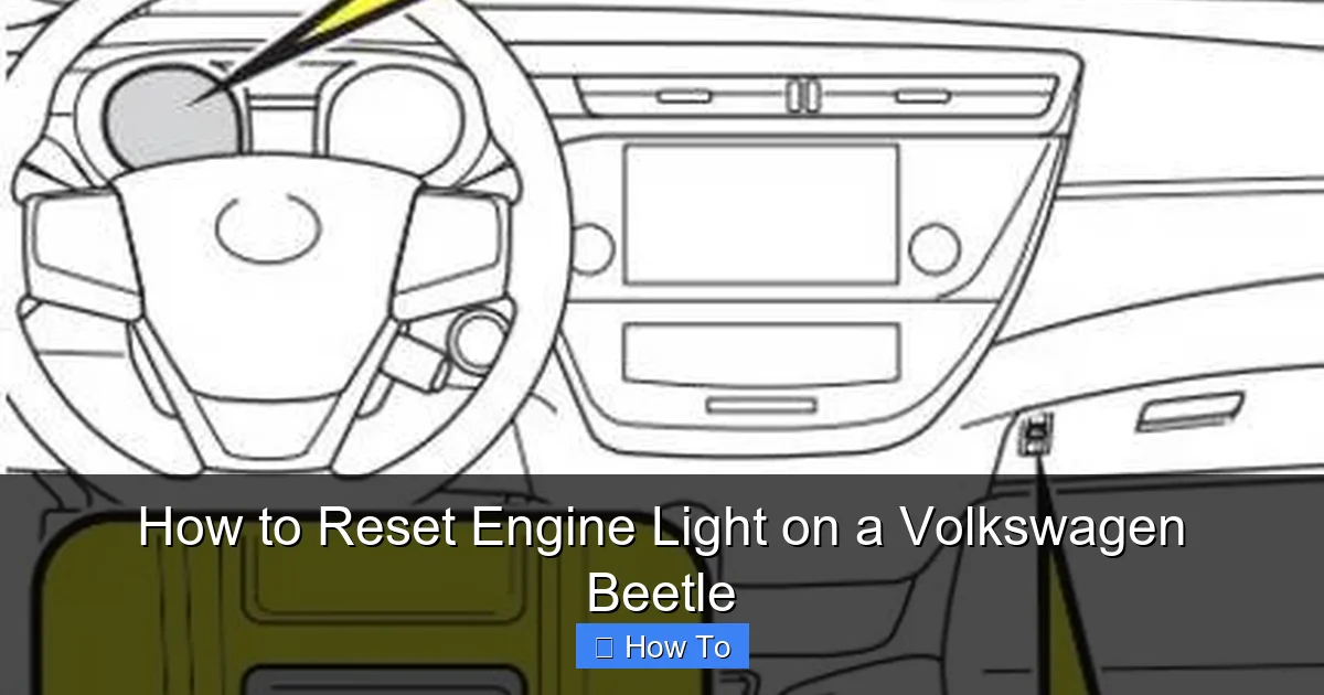 How to Reset Engine Light on a Volkswagen Beetle