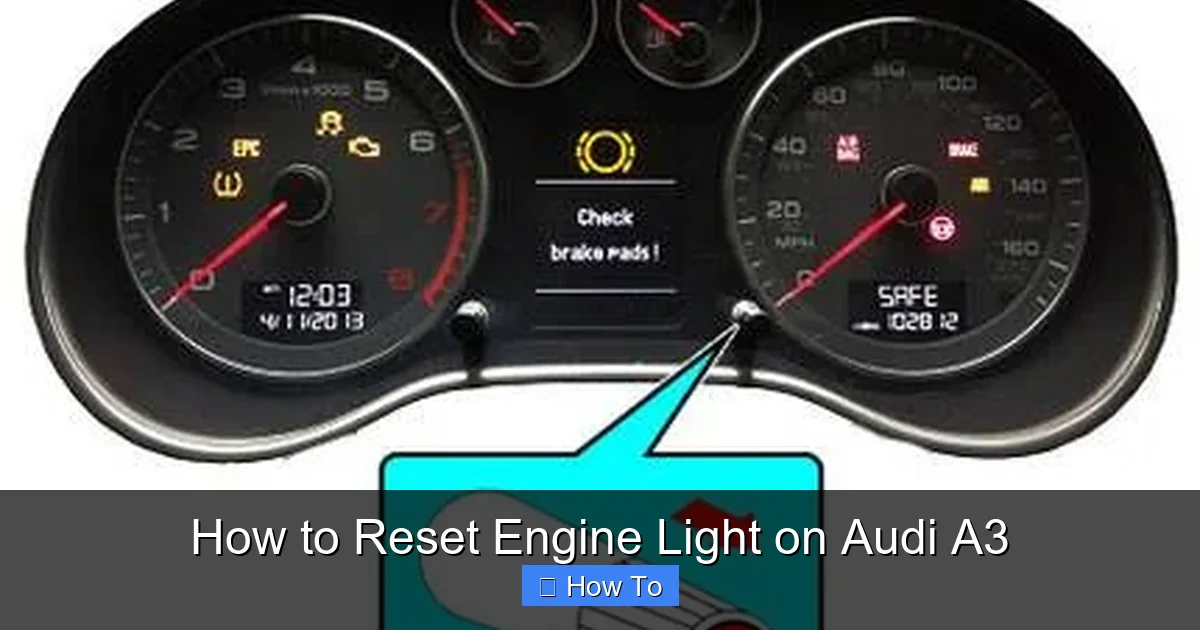 How to Reset Engine Light on Audi A3