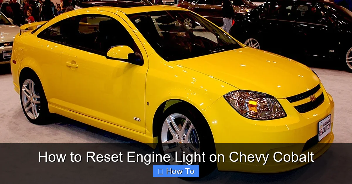 How to Reset Engine Light on Chevy Cobalt