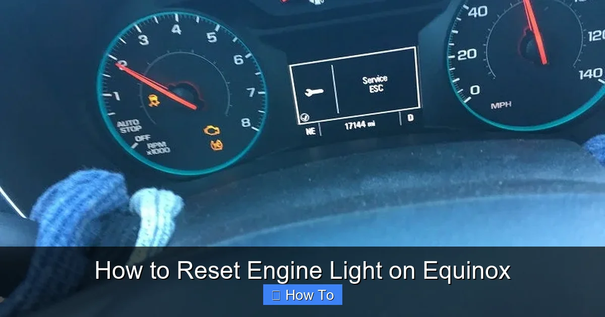 How to Reset Engine Light on Equinox