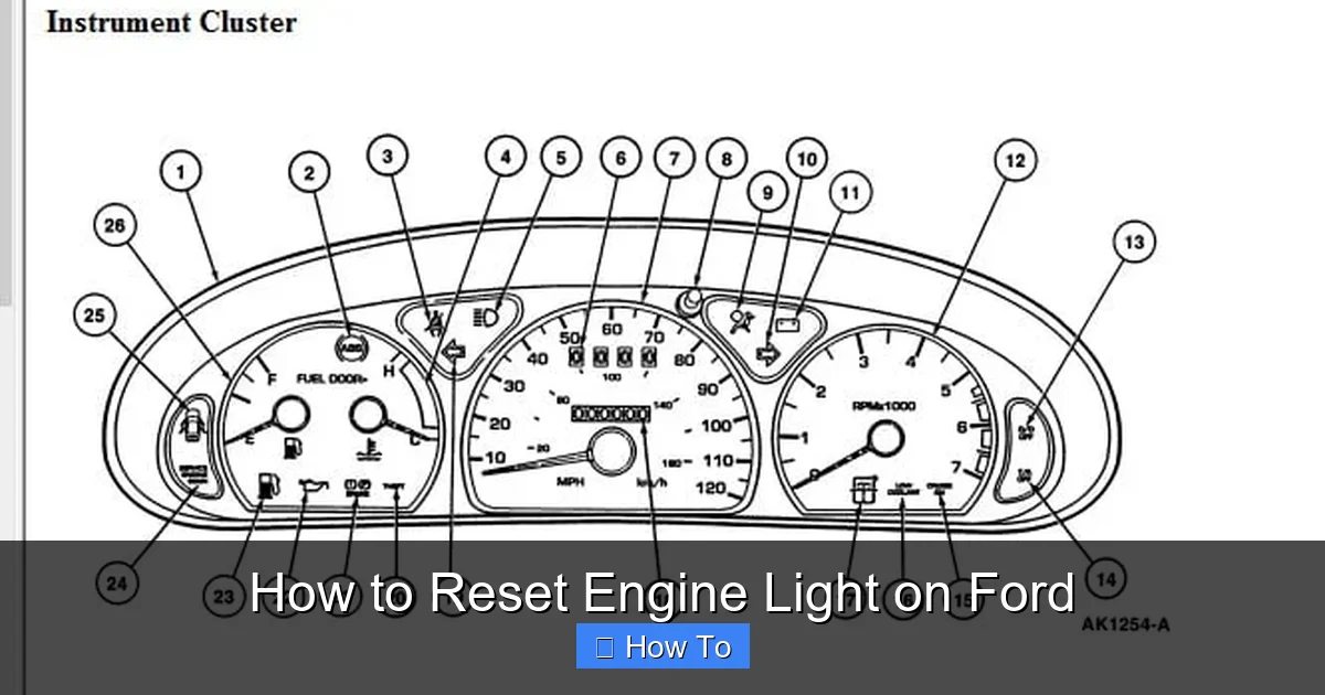 How to Reset Engine Light on Ford