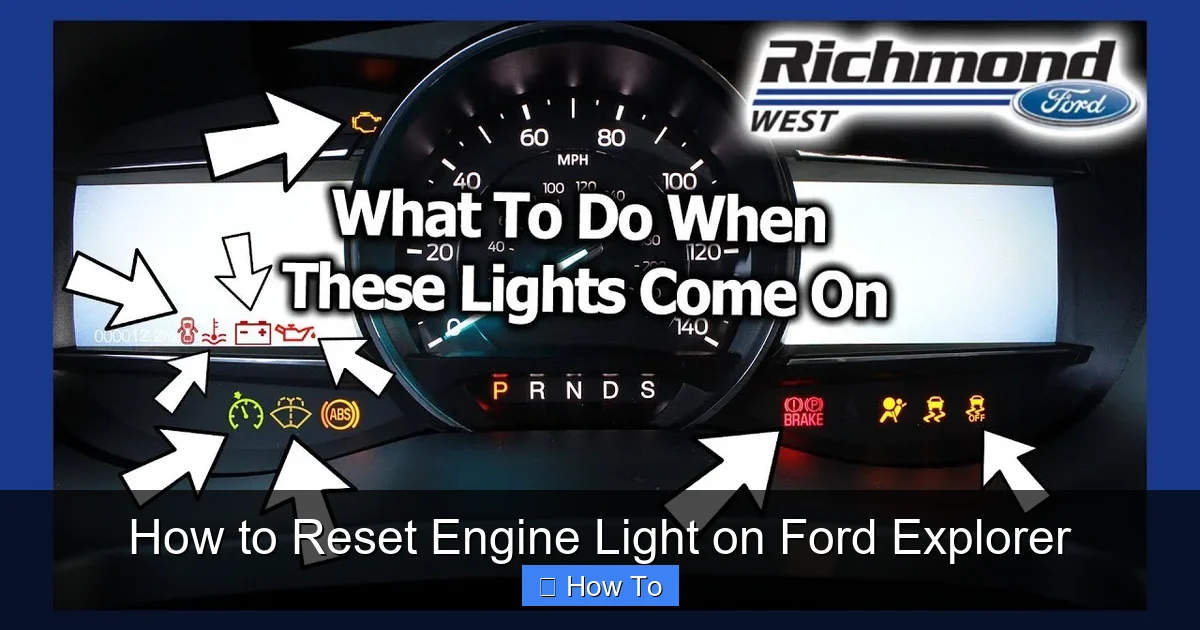 How to Reset Engine Light on Ford Explorer