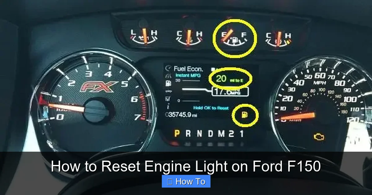 How to Reset Engine Light on Ford F150