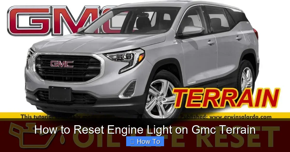 How to Reset Engine Light on Gmc Terrain