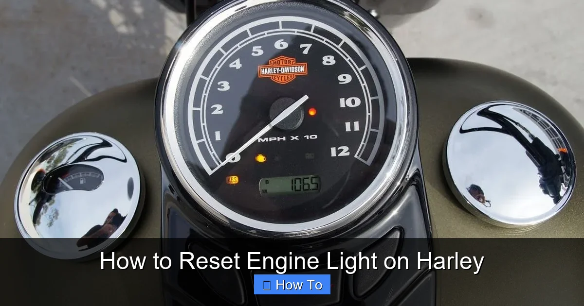 How to Reset Engine Light on Harley