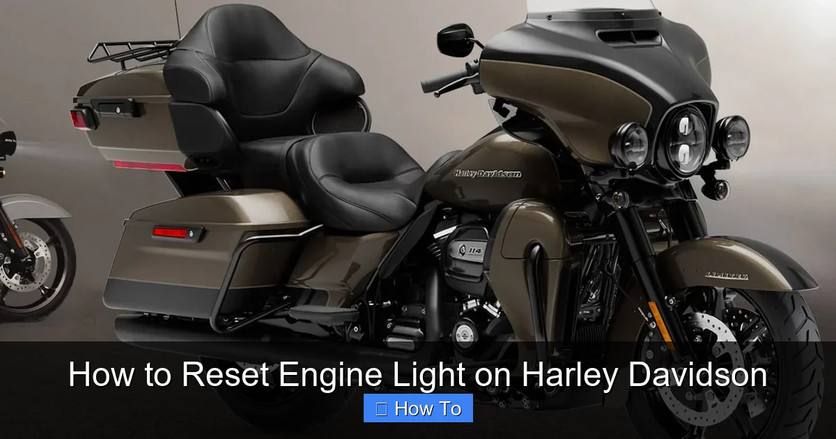How to Reset Engine Light on Harley Davidson