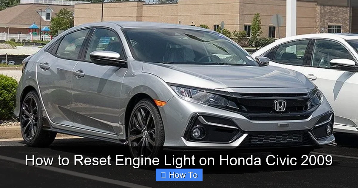How to Reset Engine Light on Honda Civic 2009