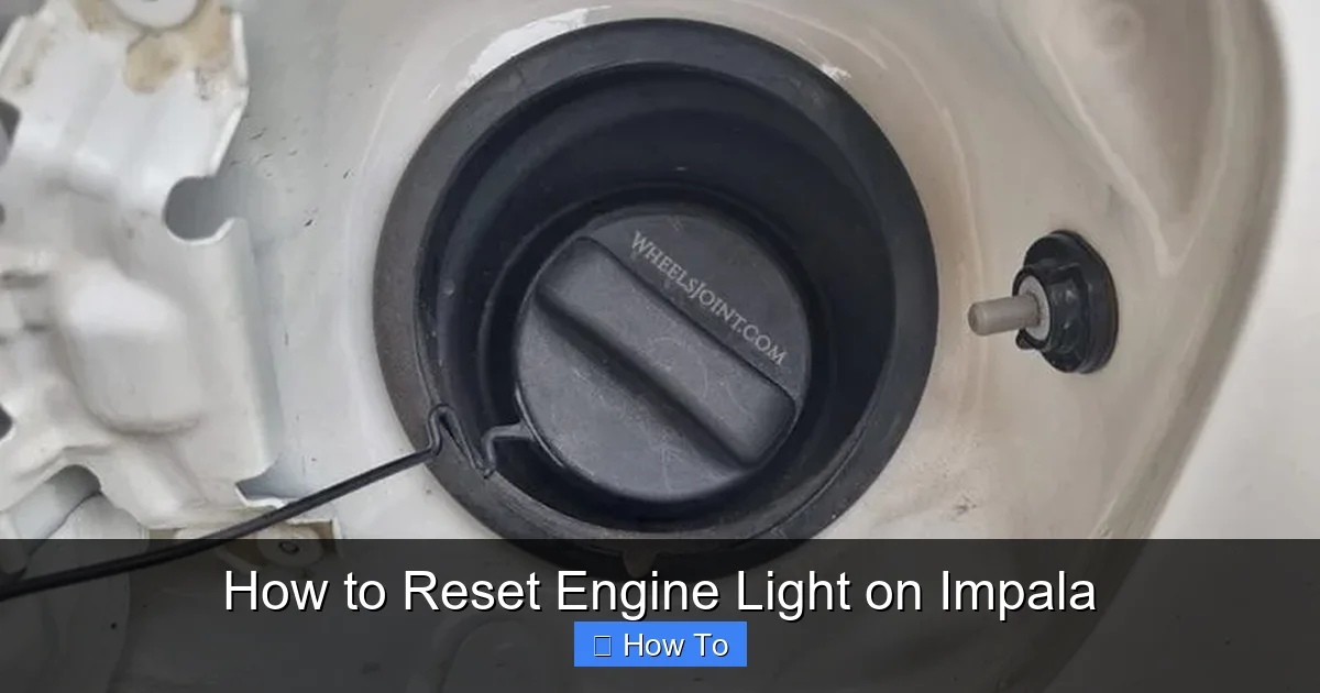 How to Reset Engine Light on Impala