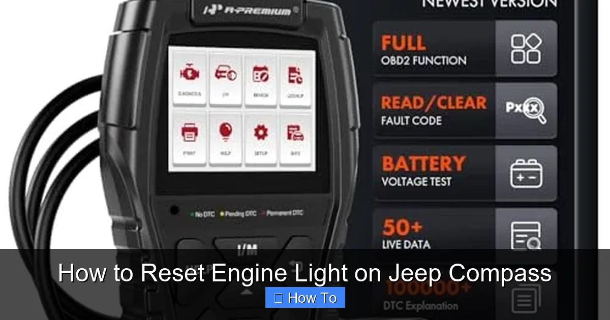 How to Reset Engine Light on Jeep Compass