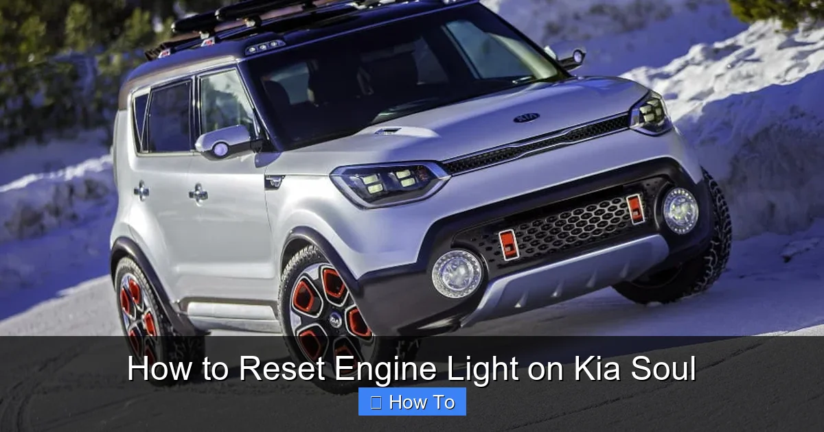 How to Reset Engine Light on Kia Soul