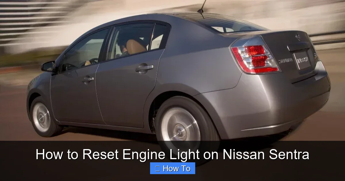 How to Reset Engine Light on Nissan Sentra