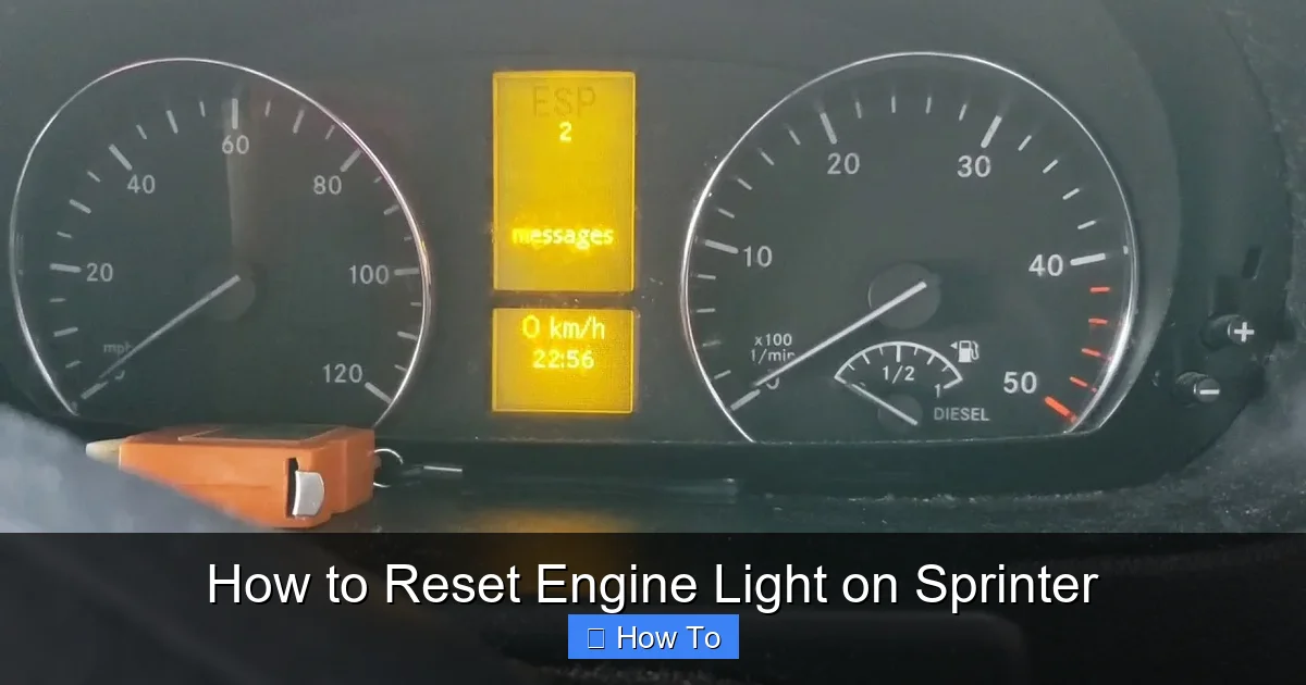 How to Reset Engine Light on Sprinter