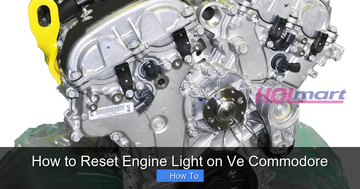 How to Reset Engine Light on Ve Commodore