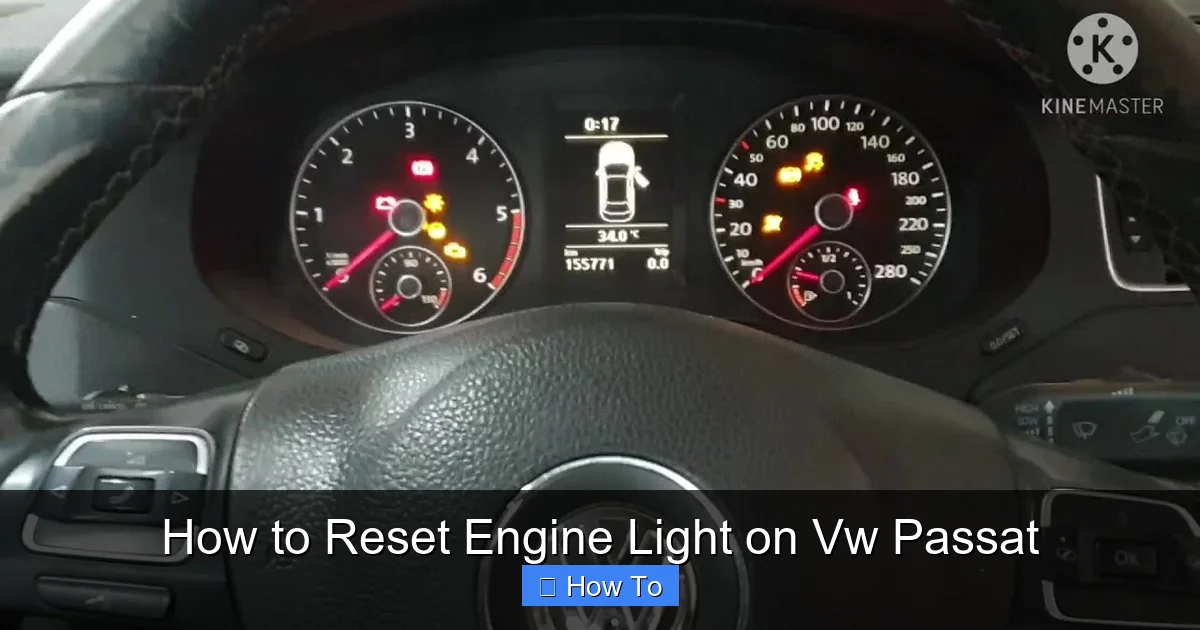 How to Reset Engine Light on Vw Passat