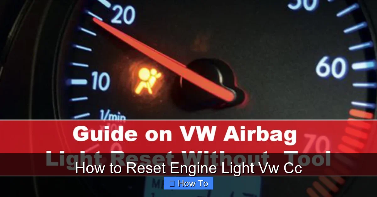 How to Reset Engine Light Vw Cc