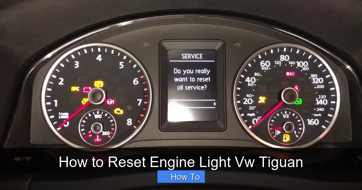How to Reset Engine Light Vw Tiguan