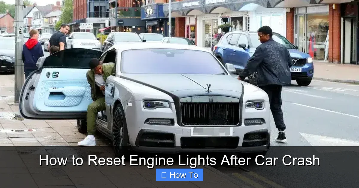 How to Reset Engine Lights After Car Crash